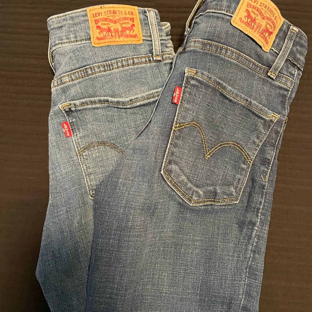 Levi’s 721 High Rise Skinny (light wash)